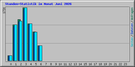 Stunden-Statistik im Monat Juni 2026